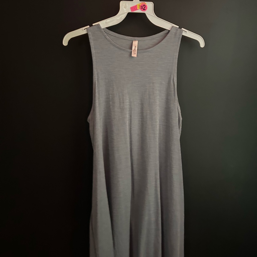 Brand Midi Magic Fit Gray Dress